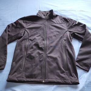 EDDIE BAUR MEN'S WEATHER RESISTAN SOFTSHELL JACKET BLACK SIZE LARGE NWT